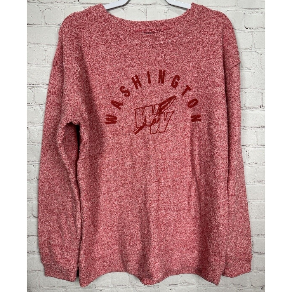 Washington Warriors Womens terry red long sleeve pullover‎ sz XL